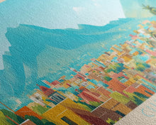 Load image into Gallery viewer, Culiacan, Mexico Panoramic Travel Poster Canvas Print, Culiacan, Mexico Painting, Mexico Art, Culiacan Panoramic Travel Art, Travel Painting
