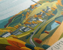 Load image into Gallery viewer, Cumbernauld, Scotland Panoramic Travel Poster Canvas Print, Cumbernauld, Scotland Painting, Scotland Art, Cumbernauld Travel Art, Guest Room Painting
