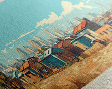 Load image into Gallery viewer, Diepsloot, South Africa Panoramic Travel Poster Canvas Print, Diepsloot, South Africa Painting, South Africa Art, Diepsloot Travel Art, Living Room Painting
