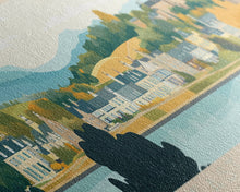 Load image into Gallery viewer, East Kilbride, Scotland Travel Poster Panoramic Canvas Print, East Kilbride, Scotland Painting, Scotland Art, East Kilbride Travel Art, Guest Room Painting
