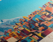 Load image into Gallery viewer, El Alto, Bolivia Panoramic Travel Poster Canvas Print, El Alto, Bolivia Painting, Bolivia Art, El Alto Panoramic Travel Art, Travel Painting
