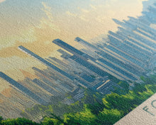 Load image into Gallery viewer, Foshan, China Panoramic Travel Poster Canvas Print, Foshan, China Painting, China Art, Foshan Panoramic Travel Art, Travel Painting
