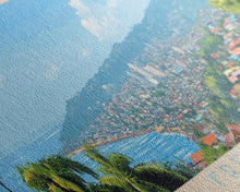 Load image into Gallery viewer, Freetown, Sierra Leone Panoramic Travel Poster Canvas Print, Freetown, Sierra Leone Painting, Sierra Leone Art, Freetown Travel Art, Guest Room Painting
