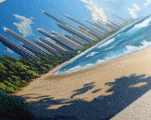 Load image into Gallery viewer, Gold Coast, Australia Travel Poster Panoramic Canvas Print, Gold Coast, Australia Painting, Australia Art, Gold Coast Travel Art, Guest Room Painting

