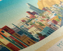 Load image into Gallery viewer, Mexicali, Mexico Panoramic Travel Poster Canvas Print, Mexicali, Mexico Painting, Mexico Art, Mexicali Panoramic Travel Art, Travel Painting
