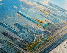 Carregar imagem no visualizador da galeria, Astana, Kazakhstan Panoramic Canvas Print, Astana, Kazakhstan Painting, Kazakhstan Art, Astana Travel Poster, Travel Art, Vacation Gift
