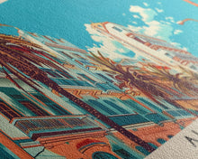 Carregar imagem no visualizador da galeria, Algiers, Algeria Panoramic Canvas Print, Algiers, Algeria Painting, Algeria Art, Algiers Travel Poster, Travel Art, Guest Room Painting
