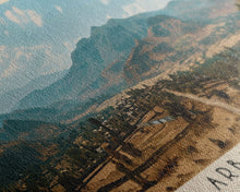 Carregar imagem no visualizador da galeria, Arba Minch, Ethiopia Panoramic Canvas Print, Arba Minch, Ethiopia Painting, Ethiopia Art, Arba Minch Travel Poster, Travel Art, Housewarming Gift
