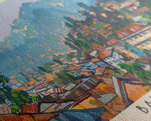 Load image into Gallery viewer, Bamenda, Cameroon Panoramic Canvas Print, Bamenda, Cameroon Painting, Cameroon Art, Bamenda Travel Poster, Travel Art, Vacation Gift
