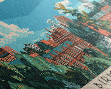 Cargar imagen en el visor de la galería, Birmingham, England Panoramic Canvas Print, Birmingham, England Painting, England Art, Birmingham Travel Poster, Travel Art, Guest Room Painting
