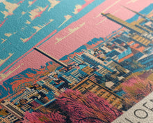 Load image into Gallery viewer, Bloemfontein, South Africa Panoramic Canvas Print, Bloemfontein, South Africa Painting, South Africa Art, Bloemfontein Travel Poster, Travel Art, Guest Room Painting
