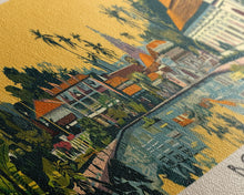 Load image into Gallery viewer, Bogor, Indonesia Panoramic Canvas Print, Bogor, Indonesia Painting, Indonesia Art, Bogor Travel Poster, Travel Art, Vacation Gift
