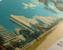 Load image into Gallery viewer, Brasilia, Brazil Panoramic Canvas Print, Brasilia, Brazil Painting, Brazil Art, Brasilia Travel Poster, Travel Art, Housewarming Gift
