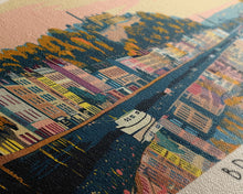 Carregar imagem no visualizador da galeria, Bristol, England Panoramic Canvas Print, Bristol, England Painting, England Art, Bristol Travel Poster, Travel Art, Housewarming Gift

