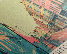 Carregar imagem no visualizador da galeria, Brighton and Hove, England Panoramic Canvas Print, Brighton and Hove, England Painting, England Art, Brighton and Hove Travel Poster, Travel Art, Vacation Gift
