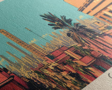 Carregar imagem no visualizador da galeria, Cairo, Egypt Panoramic Canvas Print, Cairo, Egypt Painting, Egypt Art, Cairo Travel Poster, Travel Art, Housewarming Gift
