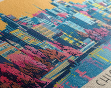 Cargar imagen en el visor de la galería, Chicoutimi, Canada Panoramic Canvas Print, Chicoutimi, Canada Painting, Canada Art, Chicoutimi Travel Poster, Travel Art, Guest Room Painting
