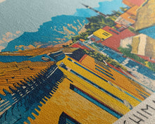 Cargar imagen en el visor de la galería, Chimalhuacan, Mexico Panoramic Canvas Print, Chimalhuacan, Mexico Painting, Mexico Art, Chimalhuacan Travel Poster, Travel Art, Living Room Painting
