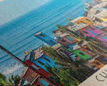 Cargar imagen en el visor de la galería, Chimbote, Peru Panoramic Canvas Print, Chimbote, Peru Painting, Peru Art, Chimbote Travel Poster, Travel Art, Housewarming Gift
