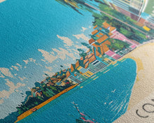 Cargar imagen en el visor de la galería, Contagem, Brazil Panoramic Canvas Print, Contagem, Brazil Painting, Brazil Art, Contagem Travel Poster, Travel Art, Guest Room Painting
