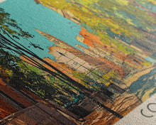 Load image into Gallery viewer, Cordoba, Argentina Panoramic Canvas Print, Cordoba, Argentina Painting, Argentina Art, Cordoba Travel Poster, Travel Art, Housewarming Gift
