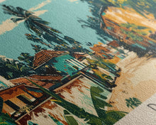 Load image into Gallery viewer, Daloa, Ivory Coast Panoramic Canvas Print, Daloa, Ivory Coast Painting, Ivory Coast Art, Daloa Travel Poster, Travel Art, Living Room Painting
