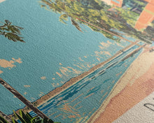 Load image into Gallery viewer, Darwin, Australia Panoramic Canvas Print, Darwin, Australia Painting, Australia Art, Darwin Travel Poster, Travel Art, Housewarming Gift
