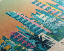 Load image into Gallery viewer, Dhaka, Bangladesh Panoramic Canvas Print, Dhaka, Bangladesh Painting, Bangladesh Art, Dhaka Travel Poster, Travel Art, Guest Room Painting
