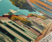 Load image into Gallery viewer, Duque de Caxias, Brazil Panoramic Canvas Print, Duque de Caxias, Brazil Painting, Brazil Art, Duque de Caxias Travel Poster, Travel Art, Housewarming Gift
