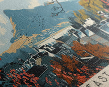 Load image into Gallery viewer, East Kilbride, Scotland Panoramic Canvas Print, East Kilbride, Scotland Painting, Scotland Art, East Kilbride Travel Poster, Travel Art, Housewarming Gift
