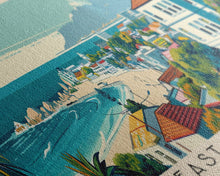 Load image into Gallery viewer, East London, South Africa Panoramic Canvas Print, East London, South Africa Painting, South Africa Art, East London Travel Poster, Travel Art, Guest Room Painting
