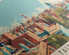 Carregar imagem no visualizador da galeria, Faisalabad, Pakistan Panoramic Canvas Print, Faisalabad, Pakistan Painting, Pakistan Art, Faisalabad Travel Poster, Travel Art, Living Room Painting
