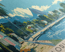 Carregar imagem no visualizador da galeria, Florianopolis, Brazil Panoramic Canvas Print, Florianopolis, Brazil Painting, Brazil Art, Florianopolis Travel Poster, Travel Art, Living Room Painting
