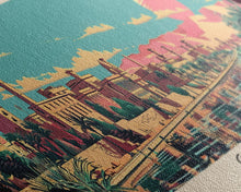 Carregar imagem no visualizador da galeria, Gizeh, Egypt Panoramic Canvas Print, Gizeh, Egypt Painting, Egypt Art, Gizeh Travel Poster, Travel Art, Vacation Gift
