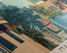 Load image into Gallery viewer, Makassar, Indonesia Panoramic Canvas Print, Makassar, Indonesia Painting, Indonesia Art, Makassar Travel Poster, Travel Art, Guest Room Painting
