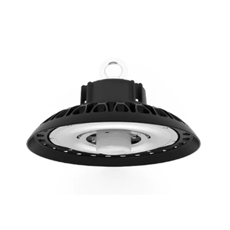 160W UFO LED Industrial High Bay Light for Warehouse with 24,000 Lumens, 5000K Daylight White, Black Finish IP65 UL/DLC Listed.