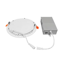 Cargar imagen en el visor de la galería, 5 in. &amp; 6 in. 12W LED Slim Panel Lights with 5CCT Selectable, Dimmable, and ETL Listed LED Downlight with Junction Box
