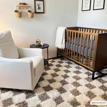 Carregar imagem no visualizador da galeria, Atira Brown Checkered Area Rug
