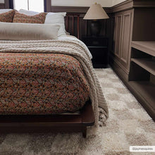 Carregar imagem no visualizador da galeria, Atira Light Brown Checkered Area Rug
