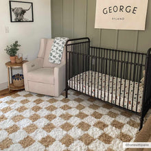 Carregar imagem no visualizador da galeria, Atira Mustard Checkered Area Rug
