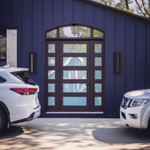 Cargar imagen en el visor de la galería, Atlas Contemporary Iron Door with Sidelights
