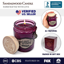 Carregar imagem no visualizador da galeria, Love Potion Romantic Candle, Sandalwood Flavored Valentine Decor
