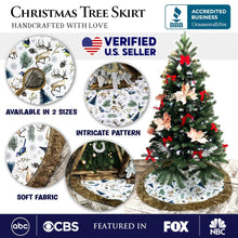 Carregar imagem no visualizador da galeria, Rustic Nature Pattern Elegant Vintage Christmas Tree Skirt
