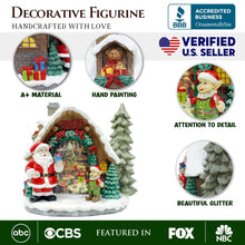 Load image into Gallery viewer, Santa&#39;s Workshop Delight Figurine, 10&quot; Christmas Station with Elves
