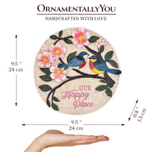 Carregar imagem no visualizador da galeria, Blossoming Songbirds Positivity Stepping Stone, 9.5&quot; Happiness Garden Decoration and Support Gift

