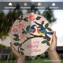 Carregar imagem no visualizador da galeria, Blossoming Songbirds Positivity Stepping Stone, 9.5&quot; Happiness Garden Decoration and Support Gift
