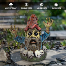 Carregar imagem no visualizador da galeria, Zombie Gnome Garden Statue, 8" Outdoor Halloween Figurine Yard Decoration
