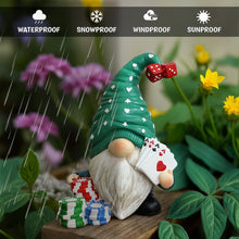Carregar imagem no visualizador da galeria, Casino Poker Gnome Figurine, 8&quot; Room Table Decor Statue
