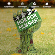 Load image into Gallery viewer, Horror Film Night Zombie Hand Statue, 10&quot; Solar Powered Halloween Themed Garden Figurine
