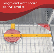 Load image into Gallery viewer, Granatan 27-1/2&quot; x 13-1/2&quot; x 1-1/4&quot; Sink Protectors for Kitchen Sink - Sink Bottom Grid - Stainless Steel Sink Protector - Sink Grate for Bottom of Ki
